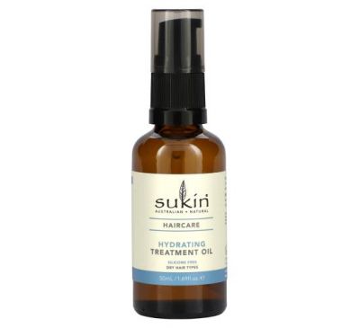 Sukin, Увлажняющее масло для ухода за волосами, 50 мл (1,69 жидк. Унции)