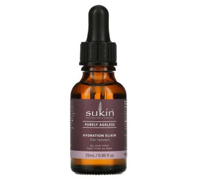 Sukin, Purely Ageless, Hydration Elixir, 0.85 fl oz (25 ml)