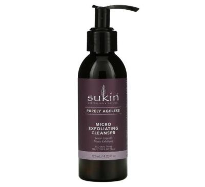 Sukin, Purely Ageless, Micro Exfoliating Cleanser, 4.23 fl oz (125 ml)