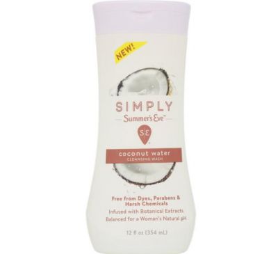 Summer's Eve, Simply, Cleansing Wash, Coconut Water, 12 fl oz (354 ml)