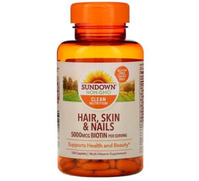 Sundown Naturals, добавка для волосся, шкіри та нігтів, 120 капсул