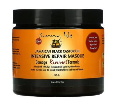 Sunny Isle, Jamaican Black Castor Oil, Intensive Repair Masque, 16 fl oz