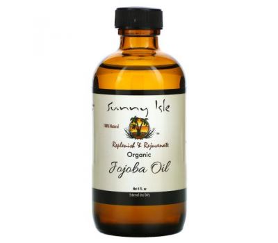 Sunny Isle, Organic Jojoba Oil,  4 fl oz