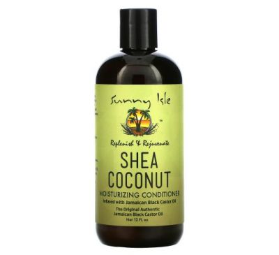 Sunny Isle, Shea Coconut Moisturizing Conditioner with Jamaican Black Castor Oil, 12 fl oz