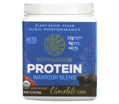 Sunwarrior, Warrior Blend Protein, Chocolate, 13.2 oz (375 g)