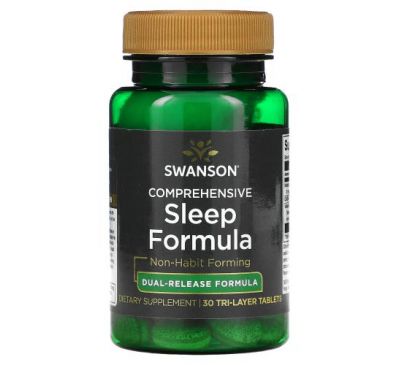 Swanson, Comprehensive Sleep Formula, 30 Tri-Layer Tabletss