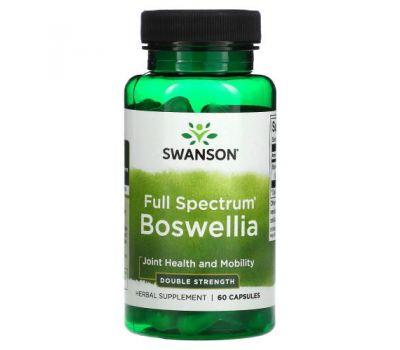 Swanson, Full Spectrum Boswellia, Double Strength, 60 Capsules