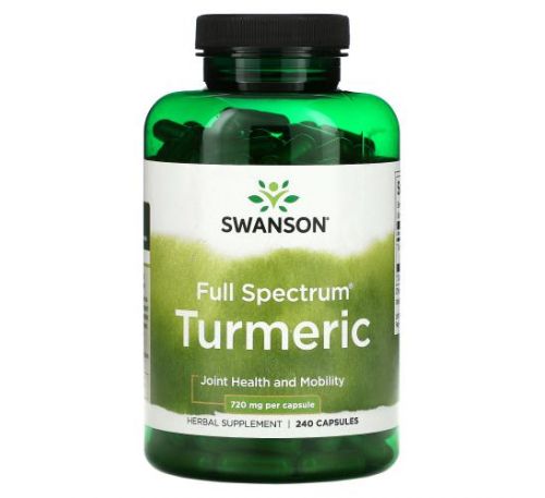 Swanson, Full Spectrum Turmeric, 360 mg, 240 Capsules