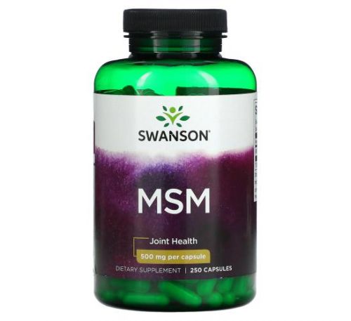 Swanson, MSM, Joint Health, 250 mg, 250 Capsules
