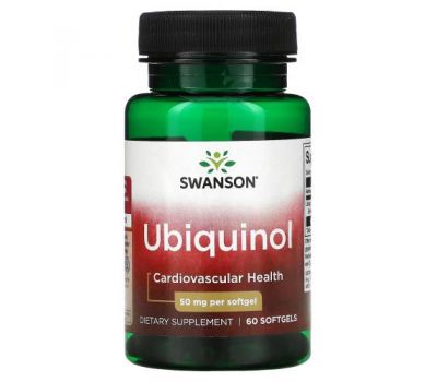 Swanson, Ubiquinol, 50 mg, 60 Softgels