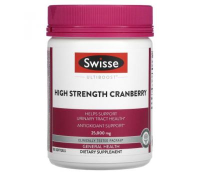 Swisse, Ultiboost, High Strength Cranberry, 25,000 mg, 100 Softgels