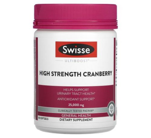 Swisse, Ultiboost, High Strength Cranberry, 25,000 mg, 100 Softgels