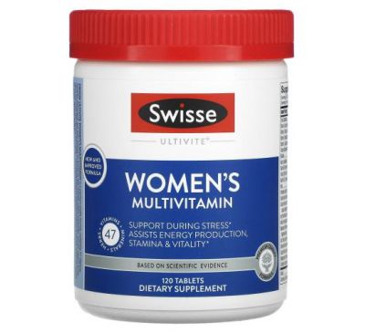 Swisse, Ultivite, мультивитамины для женщин, 120 таблеток