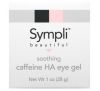 Sympli Beautiful, заспокійливий гель для шкіри навколо очей із кофеїном і гіалуроновою кислотою, 28 мл (1 унція)