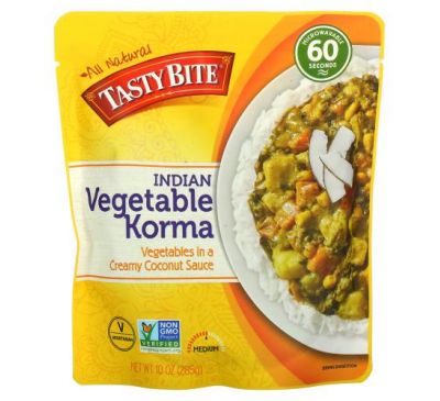 Tasty Bite, Индийская овощная корма, средняя, 285 г (10 унций)