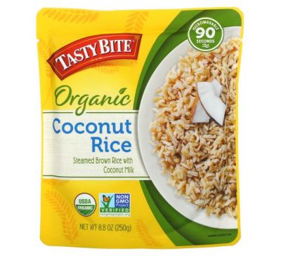 Tasty Bite, Органический кокосовый рис, 250 г (8,8 унции)