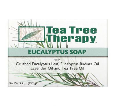 Tea Tree Therapy, Мыло с эвкалиптом, 99,2 г (3,5 унции)