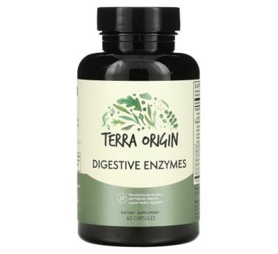 Terra Origin, Digestive Enzymes, 60 Capsules