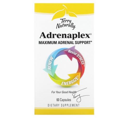 Terry Naturally, Adrenaplex, максимальна підтримка наднирників, 60 капсул