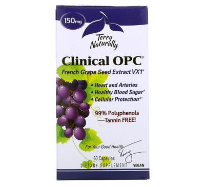 Terry Naturally, Clinical OPC, 150 мг, 60 капсул
