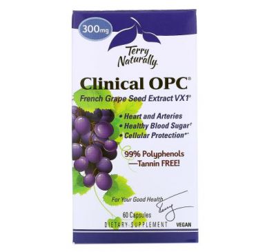 Terry Naturally, Clinical OPC, 300 mg, 60 Capsules