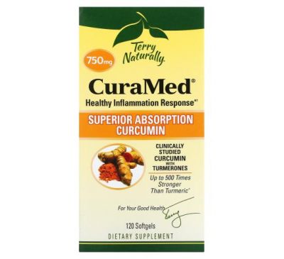 Terry Naturally, CuraMed, 750 mg, 120 Softgels