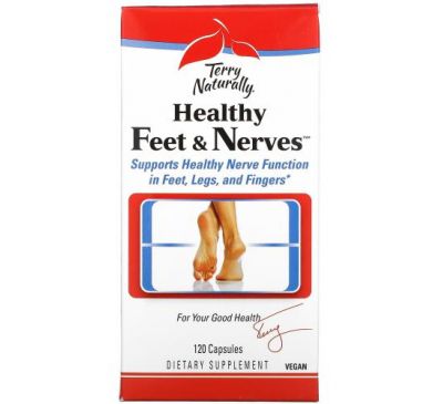 Terry Naturally, Healthy Feet & Nerves, 120 Capsules