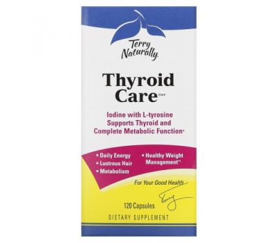 Terry Naturally, Thyroid Care, 120 Capsules