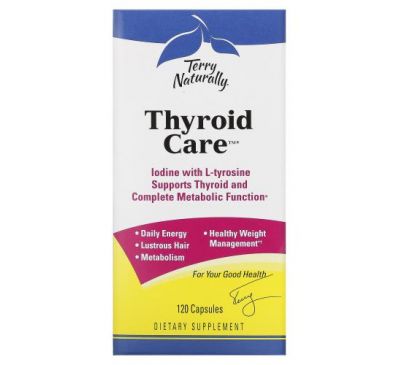 Terry Naturally, Thyroid Care, 120 Capsules