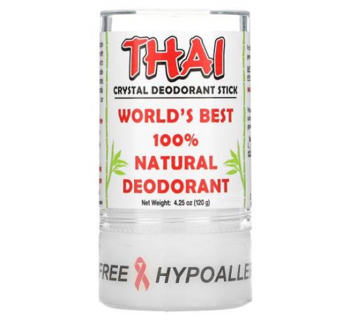 Thai Deodorant Stone, Thai Crystal Deodorant Stick, 4.25 oz (120 g)