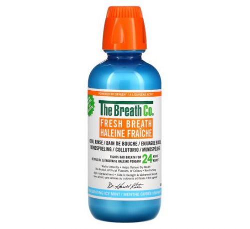 TheBreathCo., Fresh Breath, Oral Rinse, Invigorating Icy Mint, 500 ml