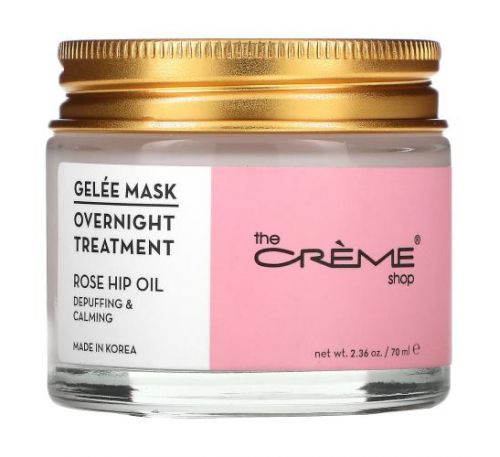 The Creme Shop, Gelee Beauty Mask, Overnight Treatment, Rosehip Oil, 2.36 oz (70 ml)