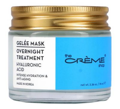 The Creme Shop, нічна гелева маска, з гіалуроновою кислотою, 70 мл (2,36 унції)
