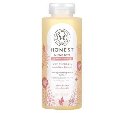 The Honest Company, Gently Nourishing Bubble Bath, Sweet Almond, 12.0 fl oz (355 ml)