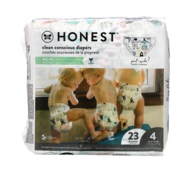 The Honest Company, Honest Diapers, Size 4, 22 - 37 Pounds, Space Travel, 23 Diapers