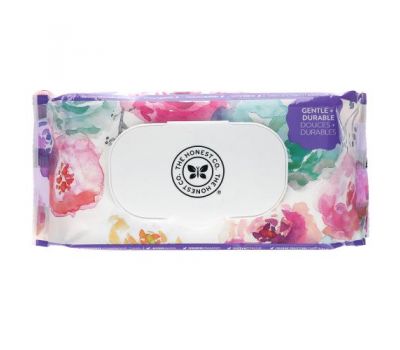 The Honest Company, Plant-Based Wipes, Rose Blossom, 72 Wipes