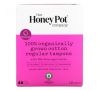 The Honey Pot Company, 100% Organic Regular Tampons, 18 Count