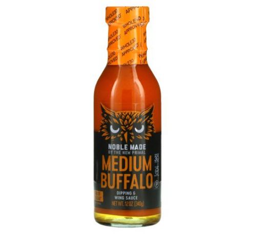 The New Primal, Dipping & Wing Sauce, Medium Buffalo, 12 oz (340 g)