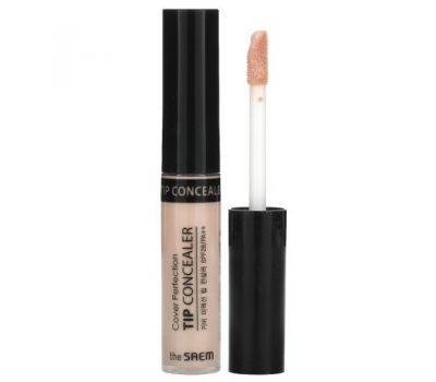 The Saem, Cover Perfection, Tip Concealer, SPF 28 PA++, Brightener, 0.23 oz