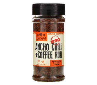 The Spice Lab, Ancho Chili + Coffee Rub, 5.5 oz ( 155 g)