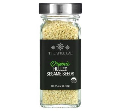 The Spice Lab, Organic Hulled Sesame Seeds, 2.2 oz (62 g)