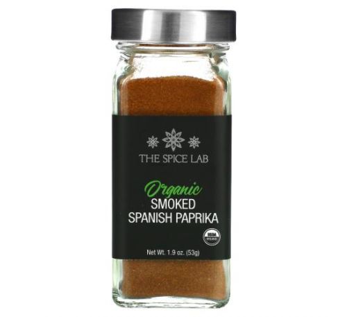 The Spice Lab, Органическая копченая испанская паприка, 53 г (1,9 унции)