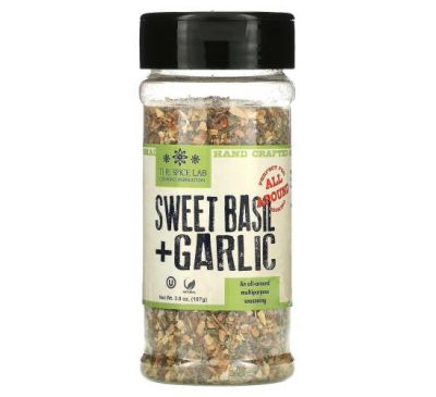 The Spice Lab, Sweet Basil + Garlic, 3.8 oz (107 g)