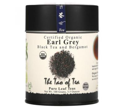 The Tao of Tea, Certified Organic Black Tea and Bergamot, Earl Grey, 3.5 oz (100 g)