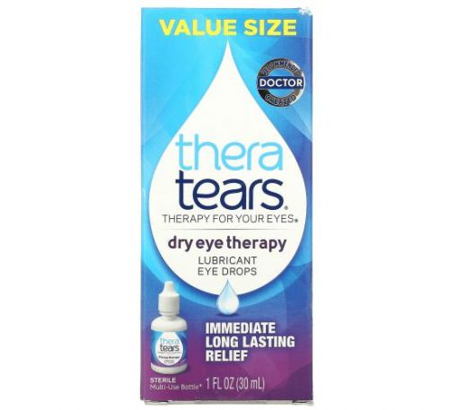 TheraTears, Dry Eye Therapy, Lubricant Eye Drops, 1 fl oz (30 ml)