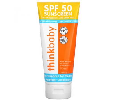 Think, Thinkbaby, солнцезащитный крем, фактор защиты SPF 50+, 6 жидк. унц. (177 мл)