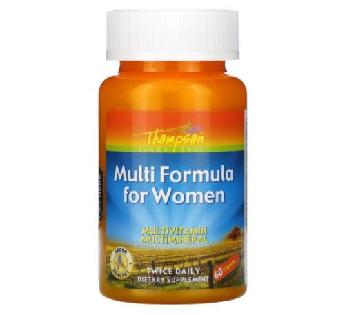 Thompson, формула мультивітамінів для жінок, 60 капсул