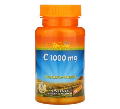 Thompson, вітамін С, 1000 мг, 60 капсул