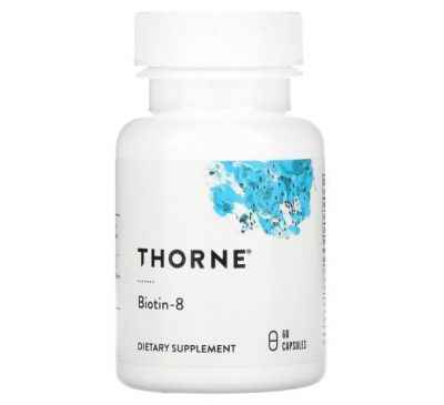 Thorne Research, Биотин-8, 60 капсул