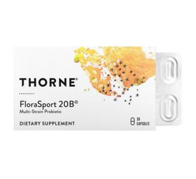 Thorne Research, FloraSport 20B, 30 Capsules